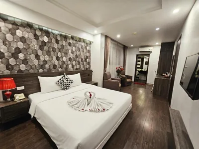 Chambre double avec vue sur le jardin — Moon Luxury Hotel